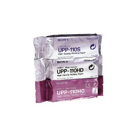 PAPIER POUR IMPRIMANTE SONY UPP210SE STANDARD - ROULEAU 210mm x 25m VENDU A L UNITE