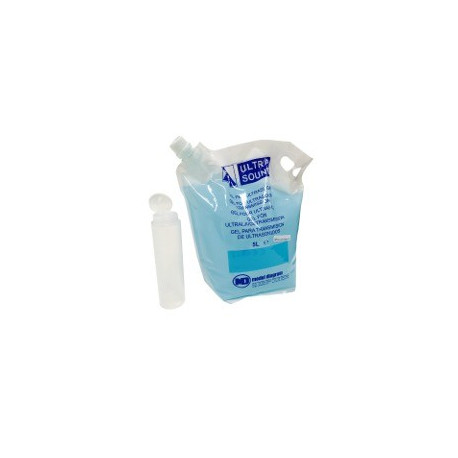 GEL ULTRASON MODUL DIAGRAM TRANSPARENT BLEUTE EN POCHE SOUPLE¬† 5L 2 POCHES 5L ¬† 1 FLACON VIDE 260ml
