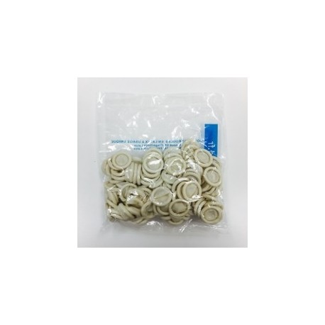 DOIGTIER ROULE LATEX - 1 DOIGT - POUDRE  - EXTRA LARGE N 5 SACHET DE 100